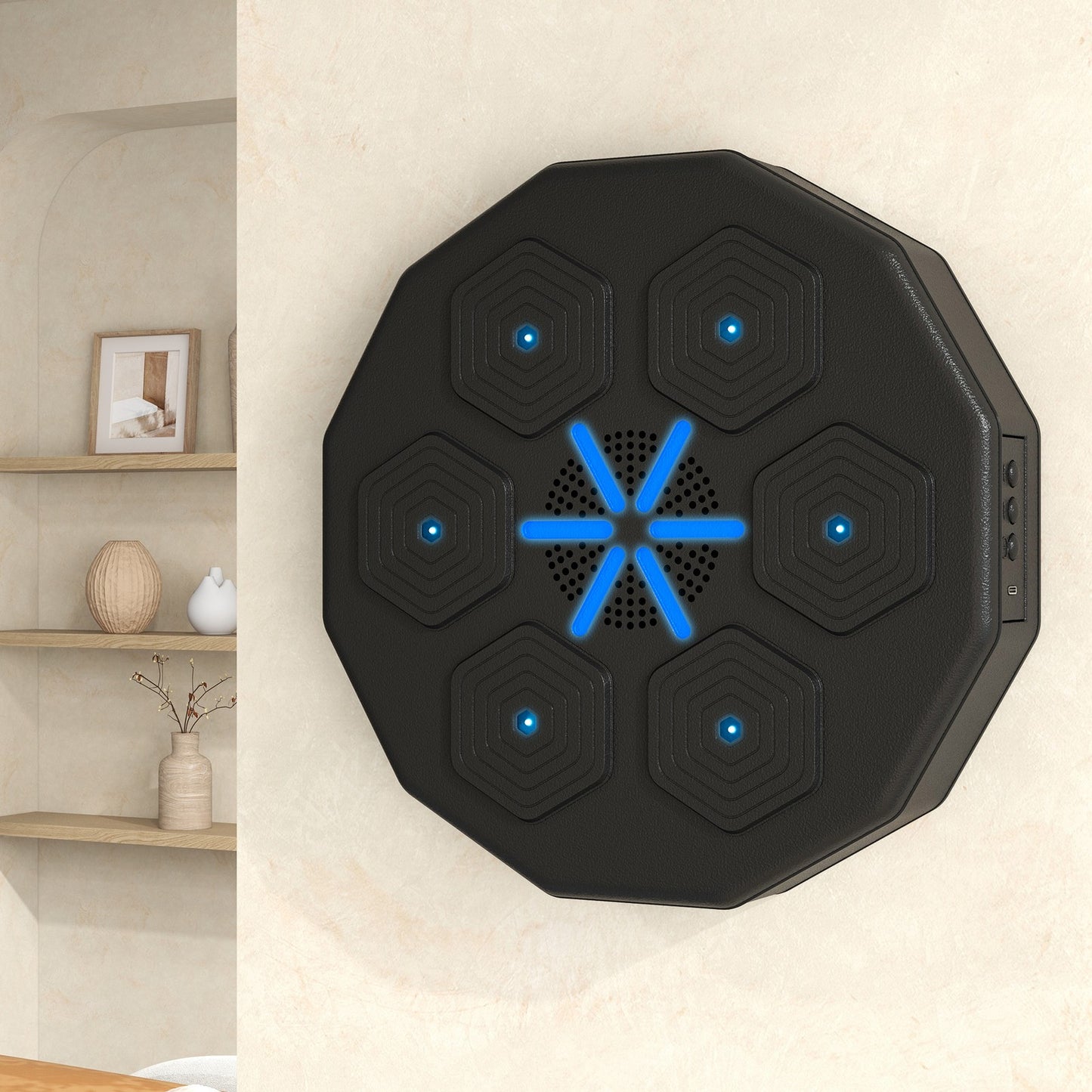 Music Boxing Machine, Elektronische Bluetooth Boxmaschine Mit Musik Schwarz