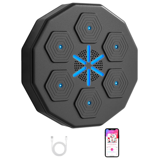 Music Boxing Machine, Elektronische Bluetooth Boxmaschine Mit Musik Schwarz