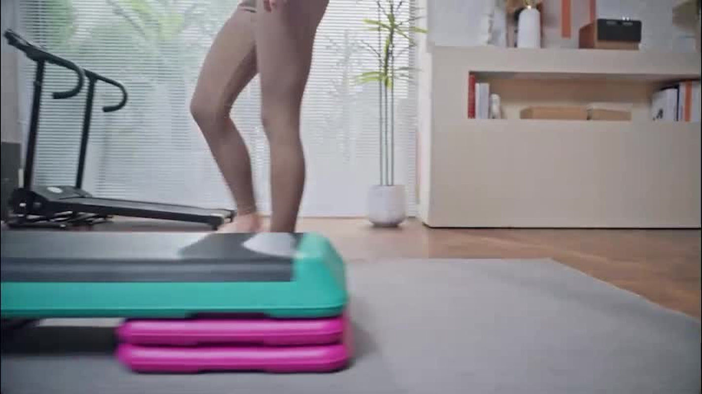 Steppbrett Aerobic Fitness Stepper Heimtrainer Höhenverstellb